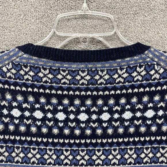 Peter Millar Sweater Mens XXL Blue Crewneck Fair Isle Merino Wool Blend $248 - Picture 13 of 16
